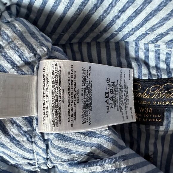 Brooks Brothers light blue Bermuda chino shorts NWOT 34 - Picture 10 of 11